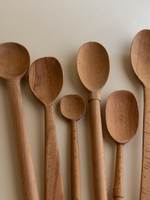 Cuillère de service classique en bois plaqué or, écologique, faite à la main, accessoire de table et de cuisine, finition miroir