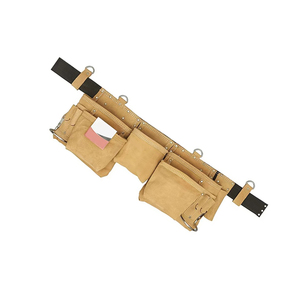 New Arrival Best Selling Customized Solid Color Genuine Leather Knife Roll Bags Own Logo Custom Label OEM Support Tool Bags - Product Image 4