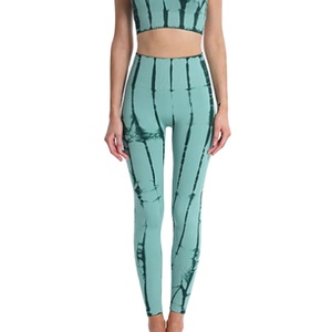 Women's High Waist Seamless Yoga <b>Leggings</b> <b>Tie</b> <b>Dye</b> Four Way Stretch Full Length Workout Pants - Product Image 1