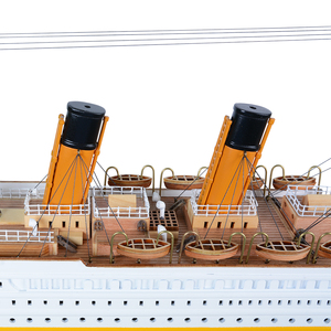 C013 - Maqueta de Barco Titanic de Cedro Náutico, Pintada a Mano, con Base de Exhibición de Madera, Artículo Coleccionable, Decoración, Regalo, Venta al por Mayor, 83Lx9Wx32H cm - Product Image 6