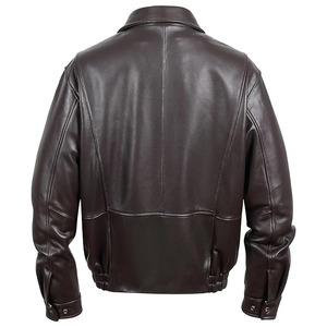 เสื้อแจ็คเก็ตบอมเบอร์หนังแกะทำมือสไตล์วินเทจสำหรับผู้ชายจาก Comfortex International |   เสื้อโค้ทสไตล์ไบค์เกอร์แนวสตรีทแวร์ - Product Image 2