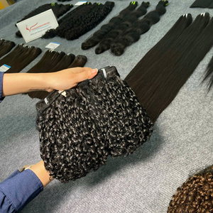 Venta al por mayor de vapor para la trama del cabello humano Remy virgen rizado para tejer extensiones de cabello vietnamita - Product Image 5