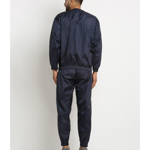 Custom Winter Hooded Casual Baggy Windbreaker 2 Piece Set Men Lightweight Oversized Plain Organic Cotton Tracksuit - Product Image 6