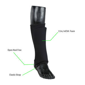 Black EVA <b>Foam</b> Cushioned Shin Pads Protective Gear <b>Model</b> 5031 OEM/ODM TW for Taekwondo Karate Martial Arts Training - Product Image 4