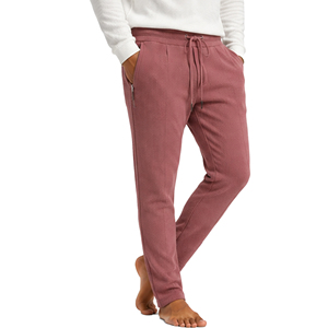 Pantalon de jogging moderne pour homme en maille gaufrée, coupe ajustée, décontracté, texturé, taille élastique avec cordon de serrage, léger et personnalisable - Product Image 2