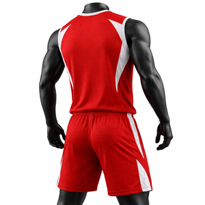 ชุดวิ่งลายทางสีเขียวพิมพ์ลายแบบ Sublimation พร้อมเสื้อกล้ามและกางเกงขาสั้น ระบายอากาศได้ดี ซับเหงื่อ ชุดกีฬา - Product Image 4