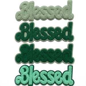 Parche Termoadhesivo Bordado con la inscripción BLESSED, Aplique de Tela Decorativo para Chaqueta, Jeans, Ropa Exterior, Mochila, Sombrero, Costura DIY - Product Image 6