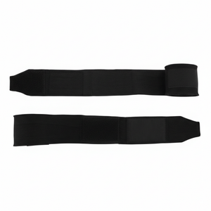 Solid <b>Black</b> Heavy Duty Hand <b>Wraps</b> Moisture Wicking Boxing Bandages for Professional Sports Bulk - Product Image 2