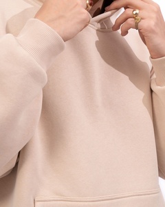 Haute qualité 100% coton hommes hiver décontracté surdimensionné survêtement couleur personnalisée vêtements de sport maternité confortable lavage à l'acide - Product Image 5