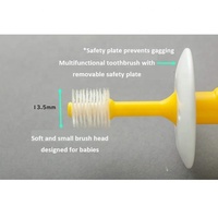 Fabriqué au Japon Nouveau style et Durable bébé 360do brosse à dents 360 degrés brosse à dents avec plaque de sécurité garde de sécurité bébé brosse à dents