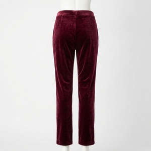 <b>Women's</b> <b>Velvet</b> <b>Trousers</b> Wide Leg Pants Solid Color Formal Dress Pants for Party Wedding - Product Image 2