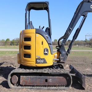 Mini-excavatrice John Deere 50G d'occasion, moteur, pompe, boîte de vitesses, roulement, godet de 1,7 m³, puissance de 20 kW, à vendre - Product Image 5