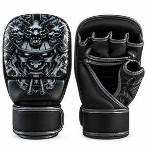 Guantes de MMA TANVEX de Último Modelo, de Cuero Genuino, Protección para las Manos, Cierre de Gancho y Bucle, Transpirables, para Artes Marciales y Boxeo - Product Image 4