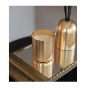 Produit le plus vendu : Pot en acier inoxydable, pot à bougie en métal doré avec finition miroir doré. - Product Image 4