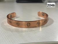 Radhe Enterprises - Brazalete de Cobre Marrón Clásico de Primera Calidad Ecológico, Personalizable, Ligero, para Interiores