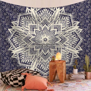 Online Printed Large Indian Mandala Tapestry Digital Printed Hangings Dorm Decor Custom Printed Wall Art Tapestry - Product Image 1