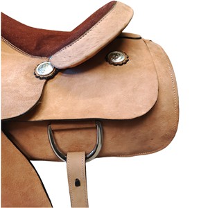 Silla de montar western de cuero premium para carreras de barriles, para adultos, disponible en todos los tamaños. - Product Image 5