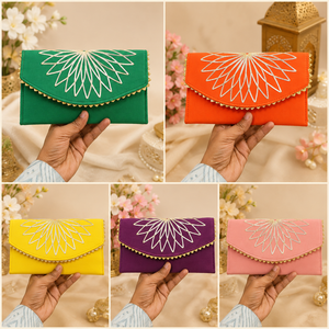 Pochette brodée artisanale Jaipurios économique pour cadeau de mariage, sac à main festif Potli pour femme - Product Image 2