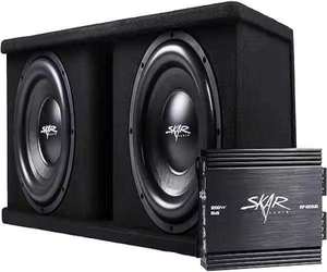 Virtue Skar Audio Sdr-2X12D4 Caja de Subwoofer Portátil Doble de 12 Pulgadas y 2400 Vatios con Amplificadores Disponibles - Product Image 1