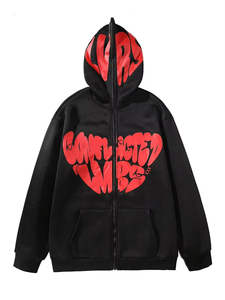 Sudadera con Capucha Oversize de Forro Polar al por Mayor, Multicolor, Diseño Personalizado, Impresión de Logotipo, Sudadera con Capucha sin Costuras, Sudadera con Capucha para Correr - Product Image 6