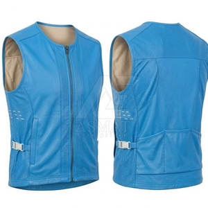 Chaleco de Cuero para Motociclistas, Chaleco de Motociclismo sin Mangas, Estilo Clásico, Chaleco Resistente, Tallas Personalizables - Product Image 4