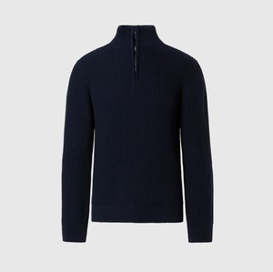 Pull à col zippé pour homme en molleton épais, coupe décontractée, avec logo personnalisé, style streetwear, marque personnalisée, vente en gros - Product Image 4