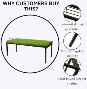 Soporte de Metal para Plantas Apollo 2.O con Césped Verde, Porta Macetas Decorativo para Balcón - Product Image 5