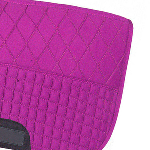 Tapis de selle tout usage violet matelassé en polyester avec doublure en polaire pour l'équitation - Product Image 6