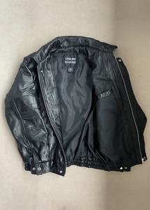 Chaqueta de Cuero Clásica para Hombre, con Cuello Alto de Lona, Logotipo Frontal, Diseño Moderno y Vanguardista de Alta Calidad, Impermeable y Transpirable - Product Image 2