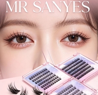Extensions de cils en grappe personnalisables, durables, faciles à poser, confortables, résistantes à la chaleur, pour les sports de plein air