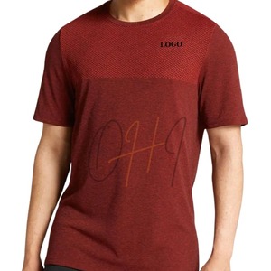 เสื้อยืดผู้ชายสีแดงเลือดหมู ระบายอากาศได้ดี ทรงโอเวอร์ไซส์ ลายมัดย้อม ผ้าฝ้าย 100% คอกลม น้ำหนัก 320 กรัม แขนสั้น ดีไซน์เน้นรายละเอียดบริเวณหน้าอก - Product Image 1