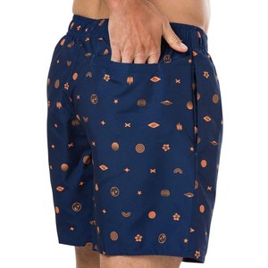 Shorts de Baño para Hombre, Color Azul Marino, con Estampado por Sublimación, Secado Rápido, con Cordón Ajustable, para Playa, Surf y Piscina, Cómodos para Vacaciones de Verano - Product Image 3