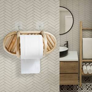 Nouveau design de décoration de salle de bain, papier toilette mural, supports de boîte en rotin, distributeur de mouchoirs, étui de couverture, boîtes de support - Product Image 6
