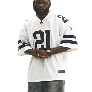 Camiseta Deportiva Personalizada de Alta Calidad para Hombre, 100% Poliéster, Cuello en V, Estilo Holgado, Conjuntos de Uniformes de Fútbol, Color y Logotipo Personalizables, Pedido Mínimo de 20 Conjuntos - Product Image 1