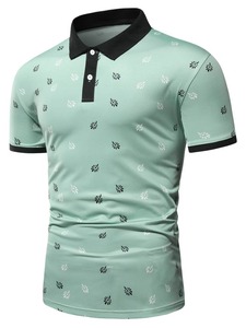T-shirt polo pour homme uni de qualité supérieure, en gros, vêtements décontractés d'été, tissu doux - Product Image 6