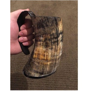 Copa de Cerveza Vikinga de Cuerno Curvado de Alta Calidad, Estilo Vintage, Duradera para Uso en Exteriores, Regalos de Bienvenida J N Crafts - Product Image 3