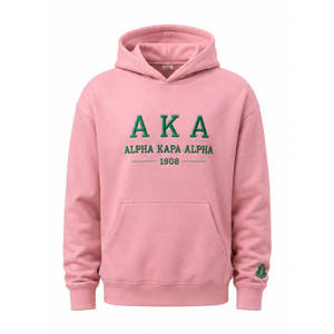 Greek Life <b>Sweatshirt</b> for Alpha Kapa Alpha Sorority Pullover Often Known <b>Pink</b> Green Hoodie Casual Daily Clothing CAPRA Brand - Product Image 5