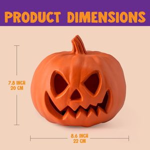 Luce di plastica Jack O Lantern decorazione per Halloween all'aperto Trick Treat da tavolo forniture per feste giardino giardino giardino giardino giardino decorazioni - Product Image 2