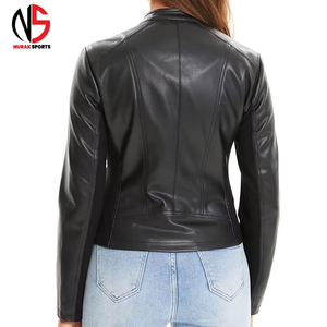 Veste en cuir véritable pour homme, vente en gros, mode, cuir PU noir, vêtements d'hiver, imperméable, respirant, coupe-vent, col mandarin - Product Image 2