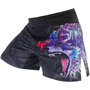 Pantalones cortos deportivos MMA personalizados al por mayor para hombres, bañadores de boxeo BJJ para agarrar ropa de artes marciales - Product Image 1