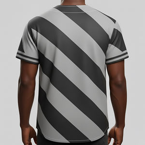 Camisetas de Béisbol y Sóftbol Transpirables y Antibacterianas al por Mayor, Diseño Personalizado por Sublimación, Nombre y Número, Corte Atlético Corto para Hombre - Product Image 3