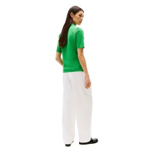 Nouveau dernier style de bonne qualité pour femmes printemps été personnalisé grande taille polos en coton mélangé vente en gros de t-shirts à manches courtes - Product Image 6
