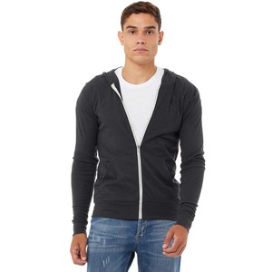 Sponge Fleece Zipper Hooded <b>Mens</b> Fleece Full <b>Zip</b> Sweatshirt <b>Hoodie</b> Full <b>Zip</b> Us Jet <b>Black</b> Tri-blend Hoodies - Product Image 6