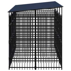 Grande cage pour chien durable en acier noir thermolaqué - Product Image 4