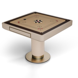 Oslo Argmac Wooden Carrom <b>Table</b> – 4 Player <b>Game</b> <b>Board</b> with Sturdy Pedestal Base <b>for</b> Indoor Play - Product Image 2