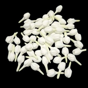 Flores de Jazmín de Arcilla Hechas a Mano, Paquete de 100 Piezas |   Suministros de Artesanía Floral Decorativa Tailandesa |   Flores de Arcilla Hechas a Mano - Product Image 1