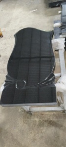 Monumentos, lápidas y recuerdos de granito negro pulido moderno, en losas gruesas - Product Image 4