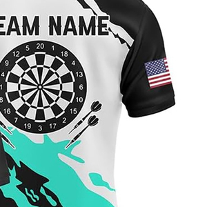 Polo personnalisé pour hommes, manches courtes, col boutonné, nom de l'équipe imprimé, maillot de sport - Product Image 6