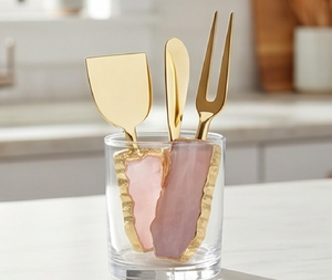 <b>Set</b> Of 3 Stainless Steel And Resin Handle <b>Cheese</b> <b>Knives</b> <b>Set</b> Ideal For Hotel Ware Kitchenware Dining & Tableware Accessory - Product Image 4