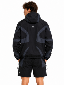 High Quality Custom <b>Men's</b> <b>Lightweight</b> Windbreaker Waterproof Rain <b>jacket</b> for <b>men</b> Shorts Set Wind Resistant Low MOQ Customized - Product Image 5